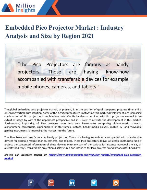 Embedded Pico Projector Market Analysis and Size