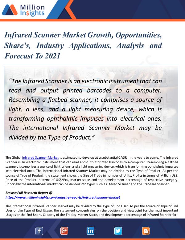 Infrared Scanner Market Growth & Opportunity 2021