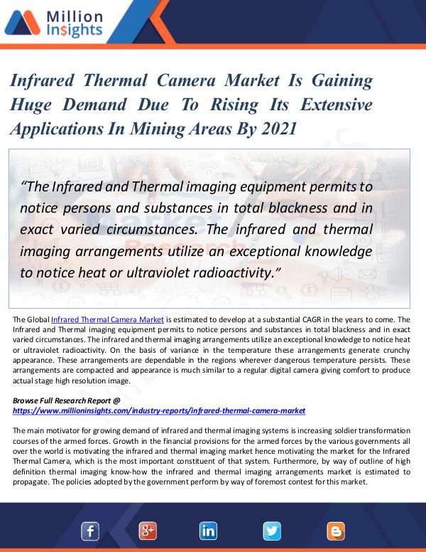 Infrared Thermal Camera Market Analysis by 2021