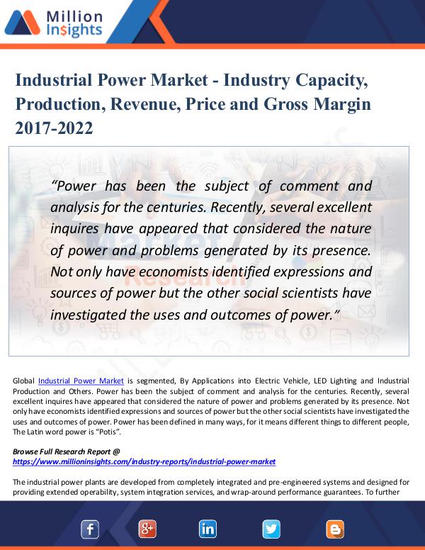 Industrial Power Market - Industry Size & Share