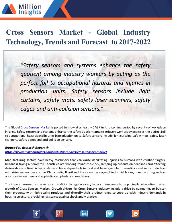 Cross Sensors Market -  Industry Technology 2022
