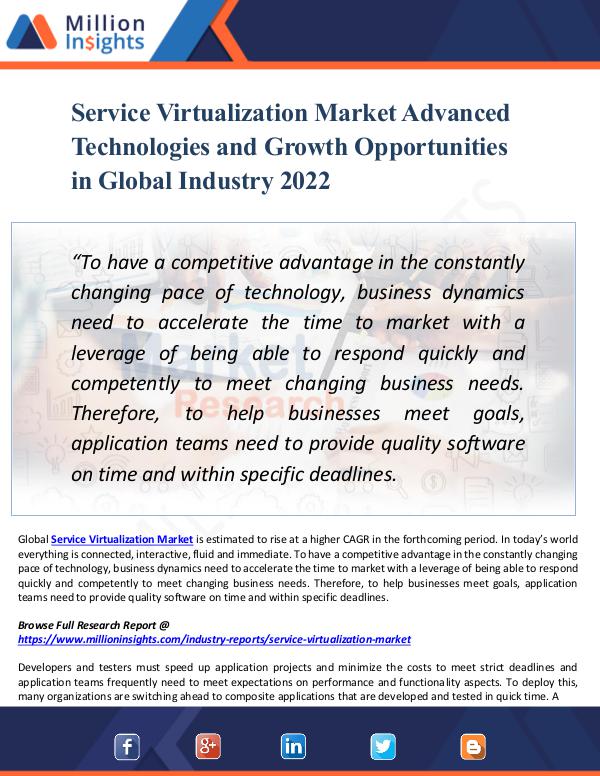 Market New Research Service Virtualization Market Advanced Technology
