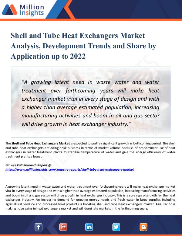 Market New Research Shell and Tube Heat Exchangers Market Report 2022