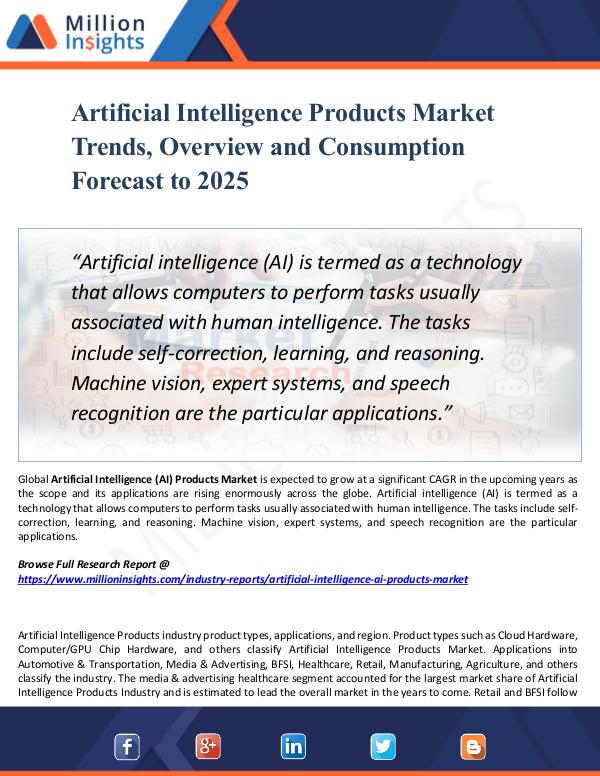 Artificial Intelligence Products Market Trends