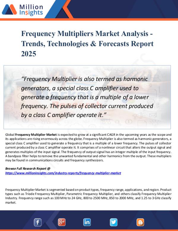 Frequency Multipliers Market Analysis - Trends