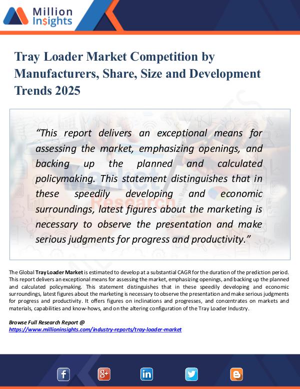 Tray Loader Market Competition by Manufacturers