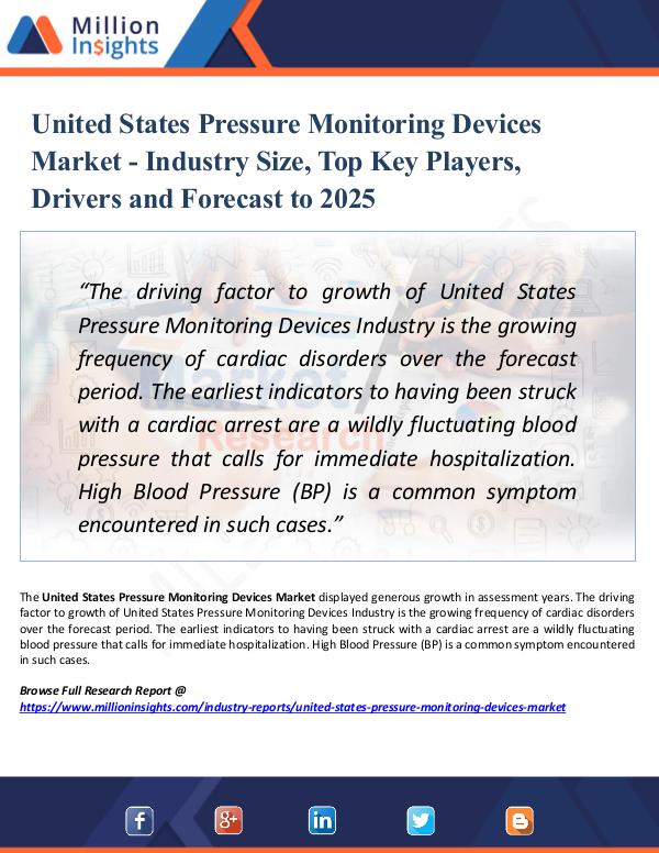 Market Research Analysis United States Pressure Monitoring Devices Market