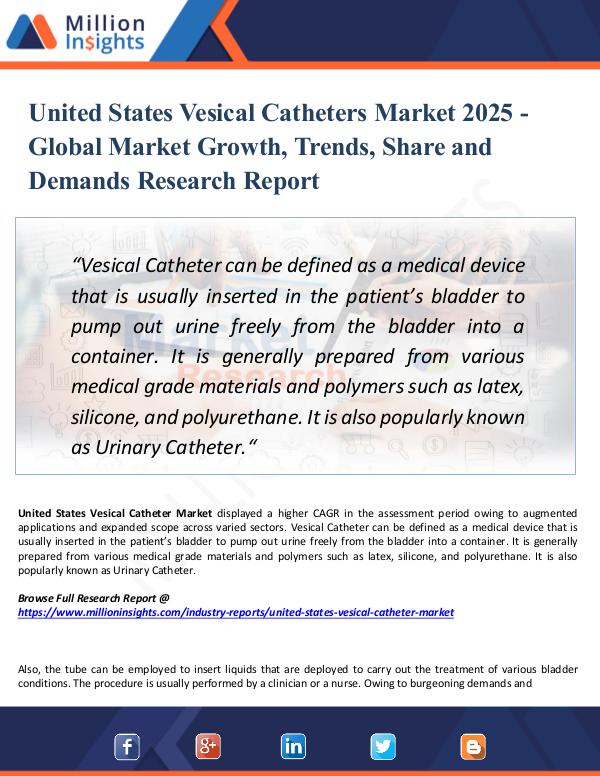 Market Research Analysis United States Vesical Catheters Market 2025