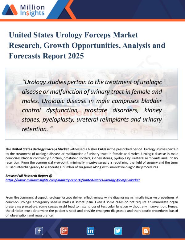Market Research Analysis United States Urology Forceps Market Research 2025