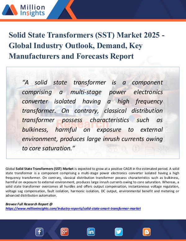 Market Research Analysis Solid State Transformers (SST) Market 2025 - Share
