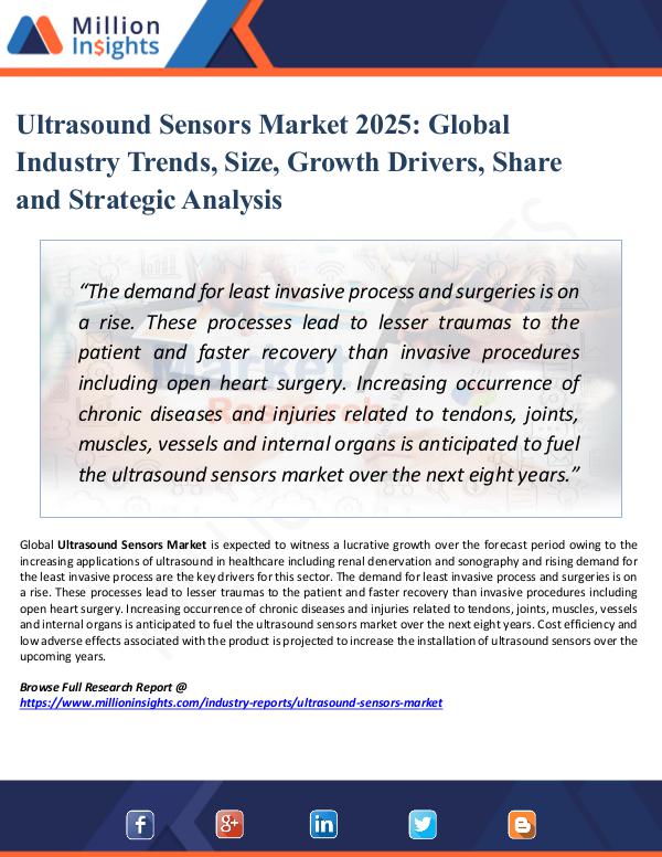Ultrasound Sensors Market 2025 -Industry  Share
