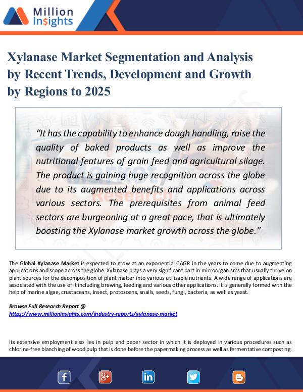 Xylanase Market Segmentation and Analysis by 2025