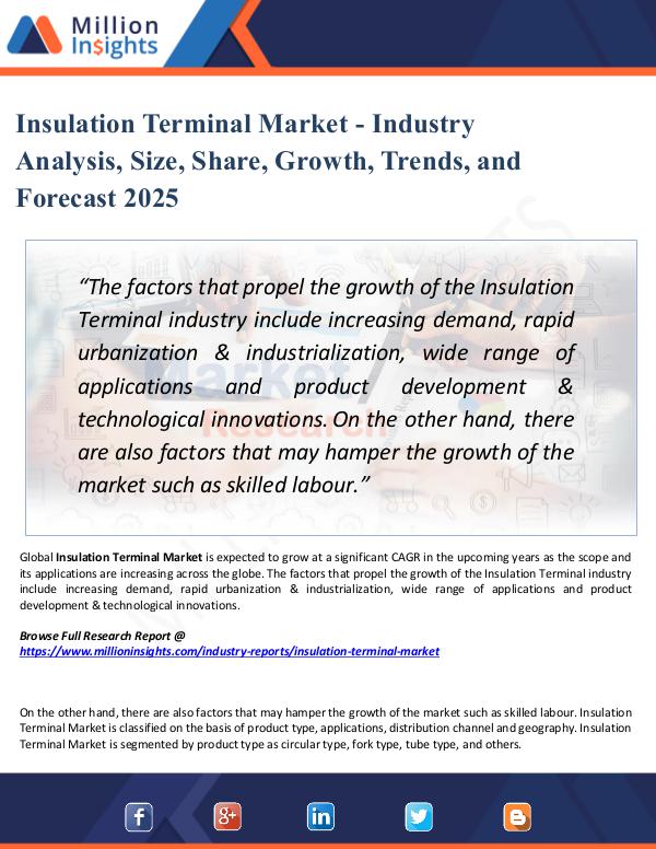 Insulation Terminal Market - Industry Analysis,