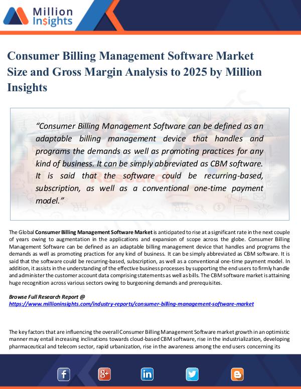 Consumer Billing Management Software Market Size