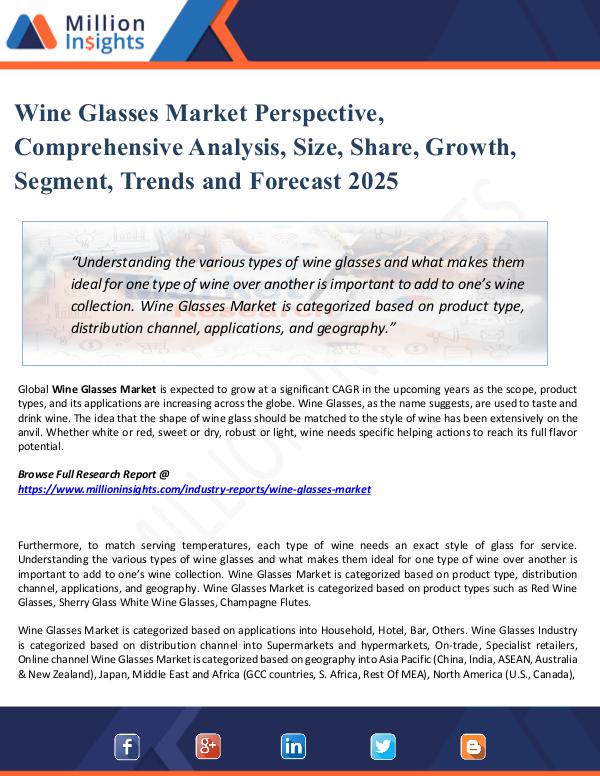 Wine Glasses Market Perspective, 2025