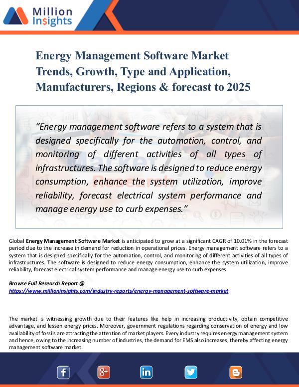 Energy Management Software Market Trends, Growth,