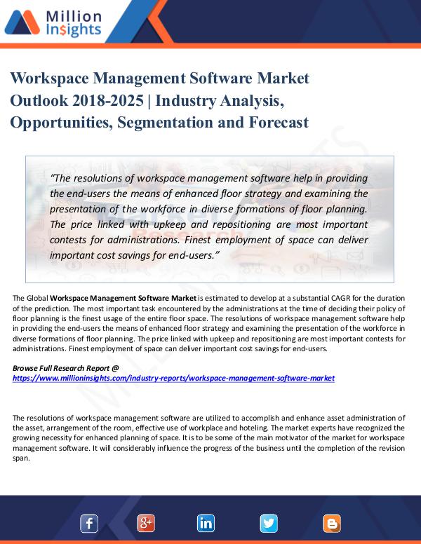 Workspace Management Software Market Outlook 2025