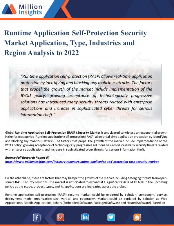 Market Share's Runtime Application Self-Protection Security Marke