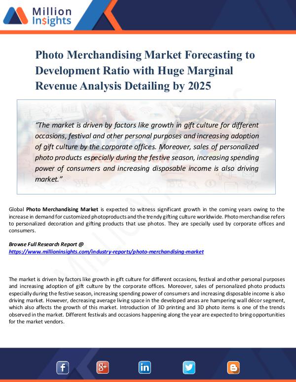 Photo Merchandising Market Forecasting 2025