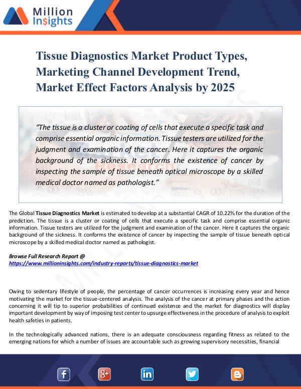 Tissue Diagnostics Market Product Types, Marketing
