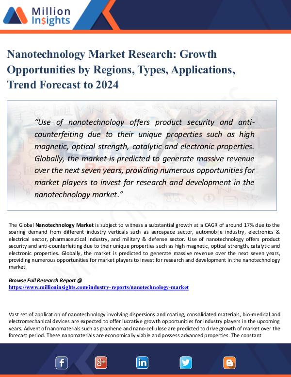 Chemical Market ShareAnalysis Nanotechnology Market Research Growth Opportunitie