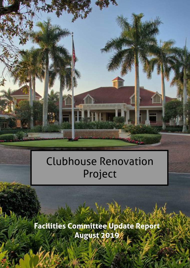 Clubhouse Renovation Project Clubhouse Renovation Project
