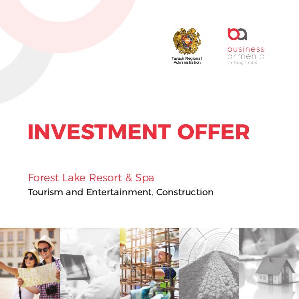 Investment Projects, Business Armenia Forest Lake Resort & Spa