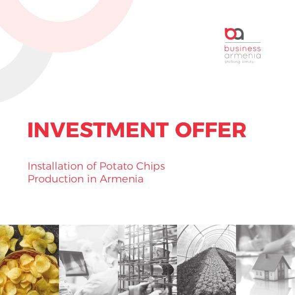 Investment Projects, Business Armenia Installation of Potato Chips Production in Armenia