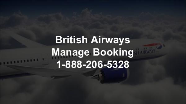 British Airways Manage Booking 1-888-206-5328 British Airways online Booking