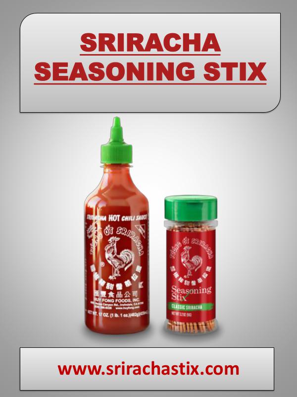 My first Magazine Sriracha Seasoning Stix