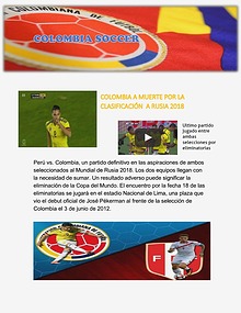 COLOMBIA SOCCER