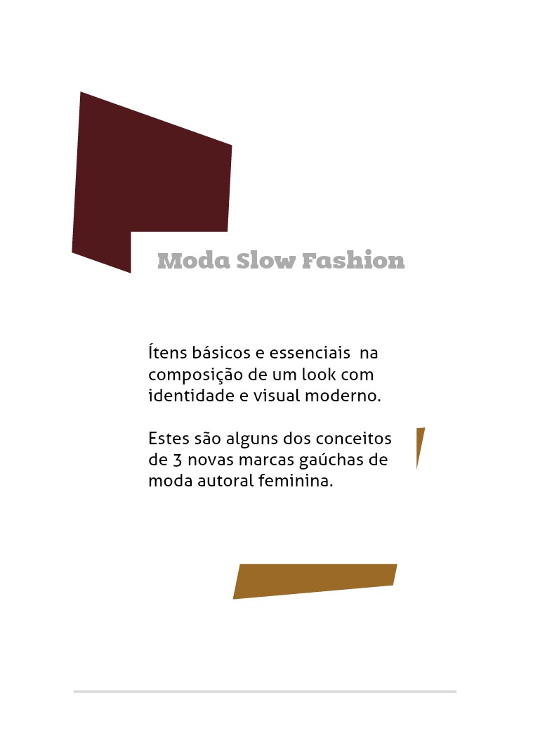 Moda Slow Fashion Edição 01