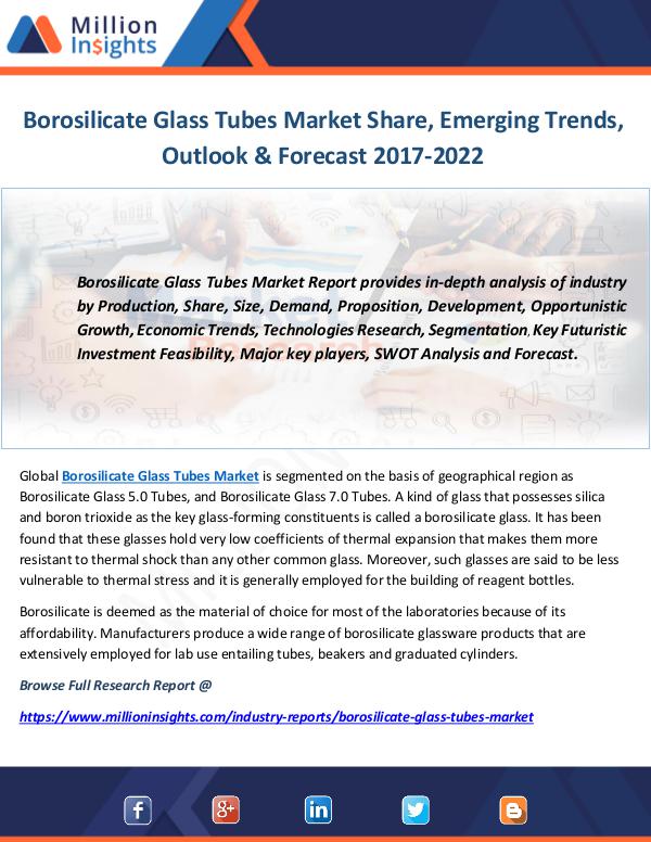 Industry and News Borosilicate Glass Tubes Market Share