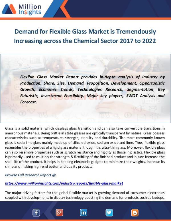 Industry and News Demand for Flexible Glass Market