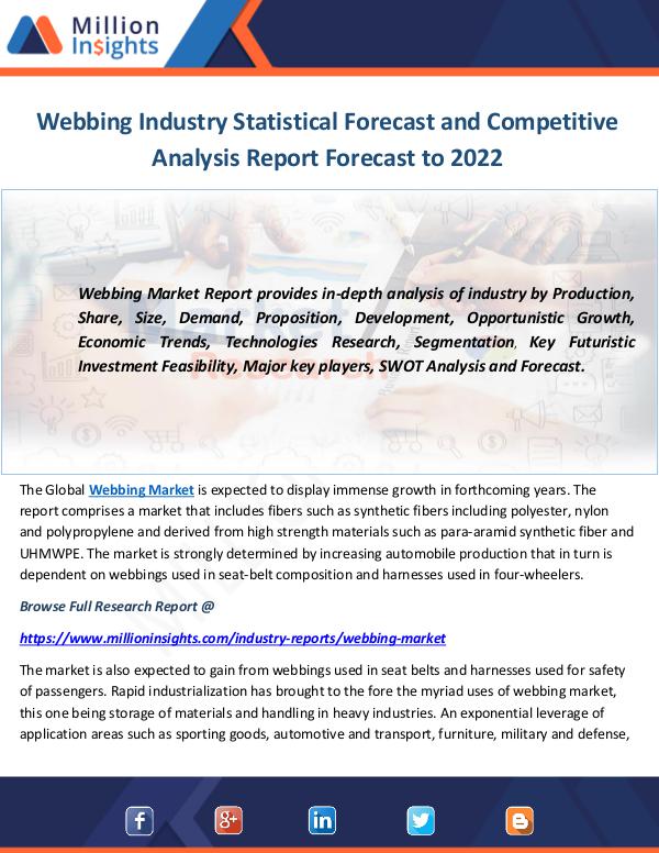 Webbing Industry Statistical Forecast