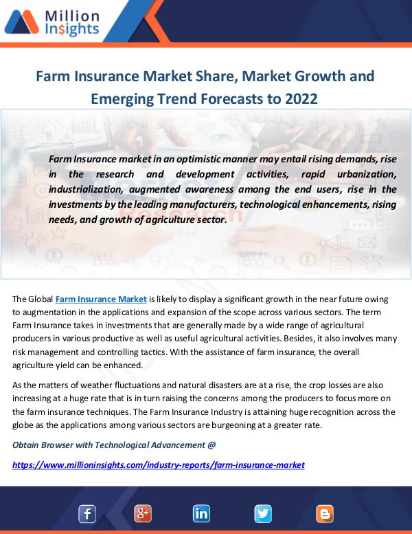 Industry and News Farm Insurance Market
