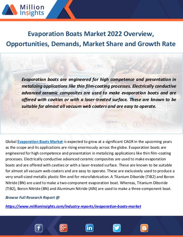 Industry and News Evaporation Boats Market