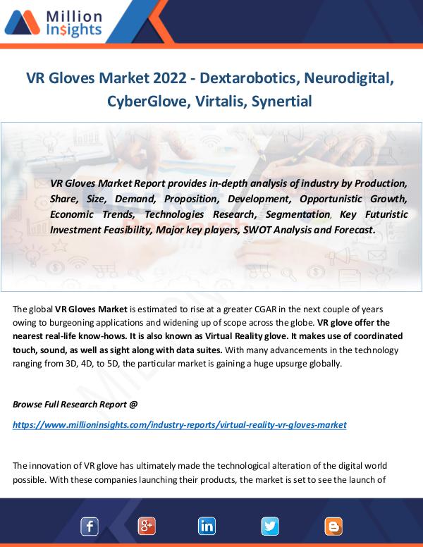 Industry and News VR Gloves Market