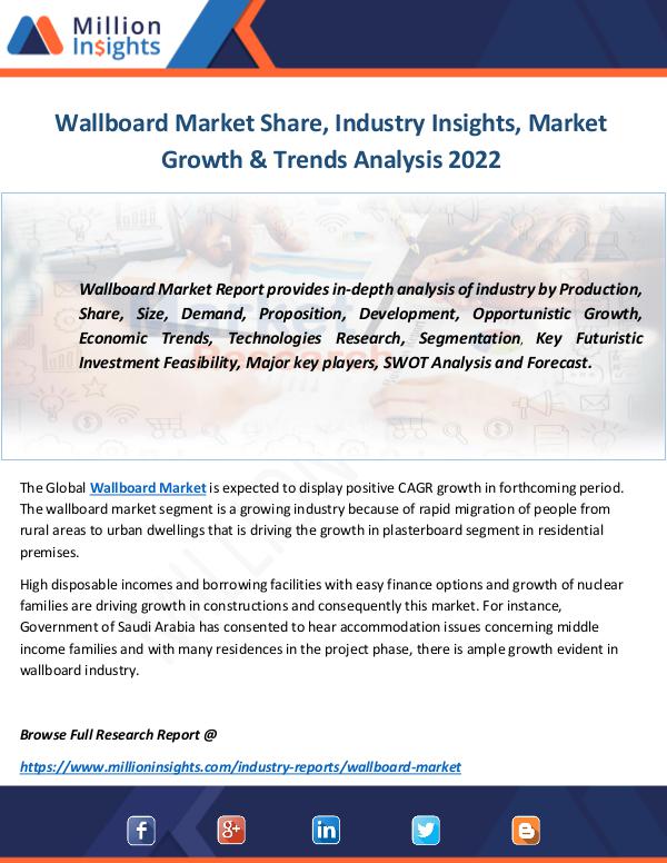 Industry and News Wallboard Market