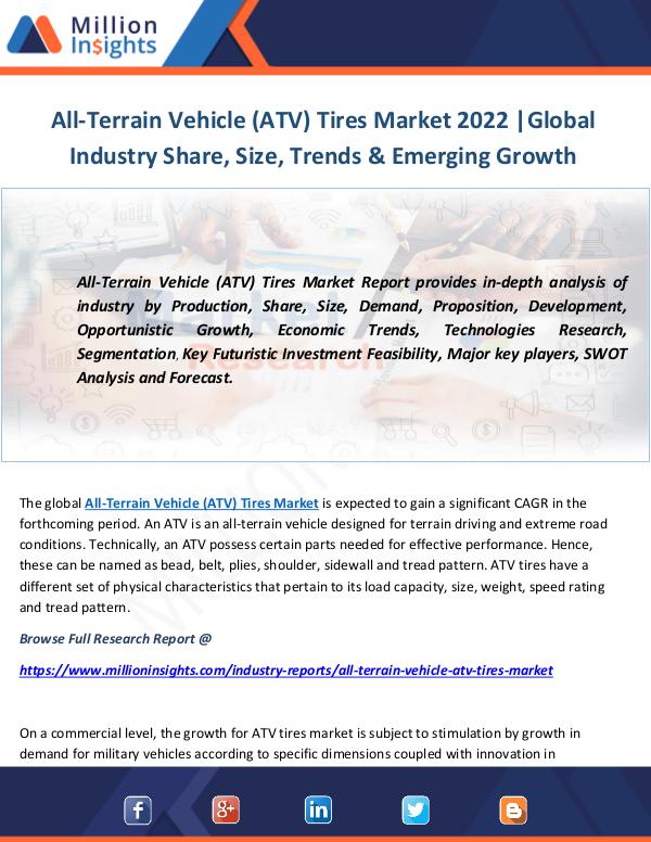 Industry and News All-Terrain Vehicle (ATV) Tires Market