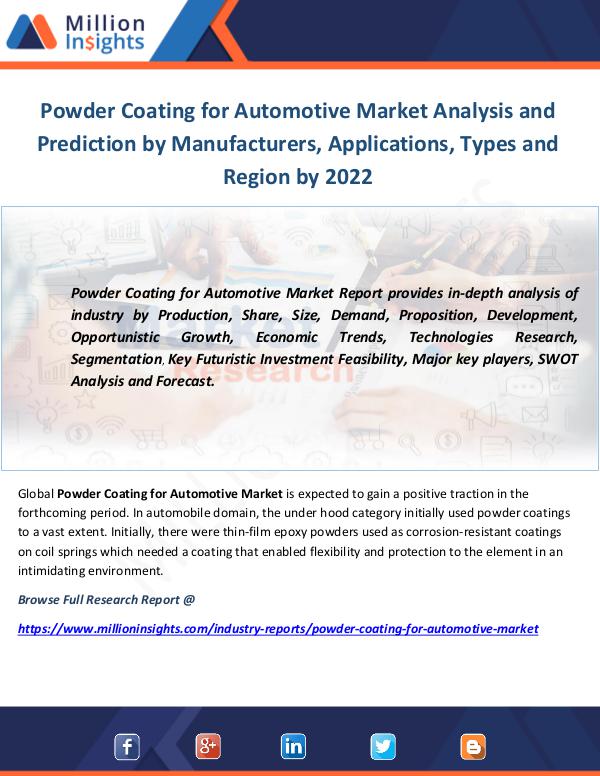 Industry and News Powder Coating for Automotive Market