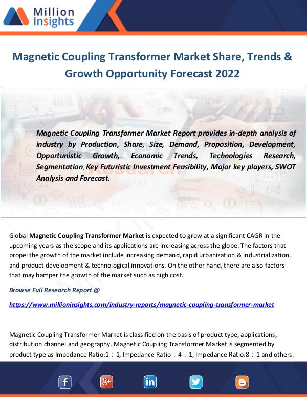 Industry and News Magnetic Coupling Transformer Market
