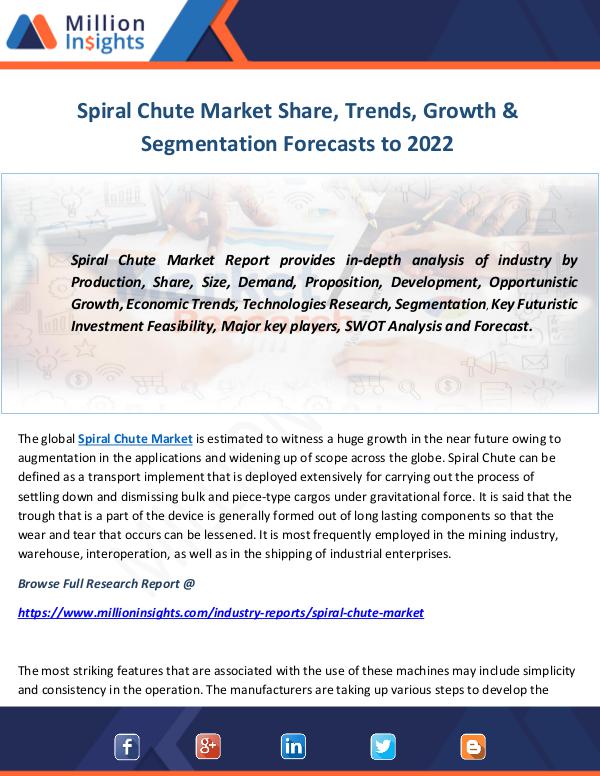 Industry and News Spiral Chute Market