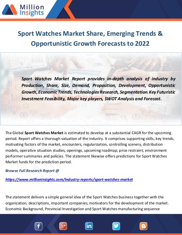 Industry and News Sport Watches Market