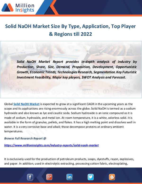 Industry and News Solid NaOH Market