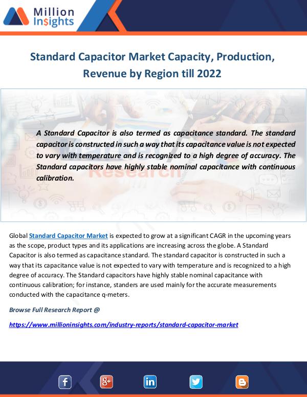 Industry and News Standard Capacitor Market