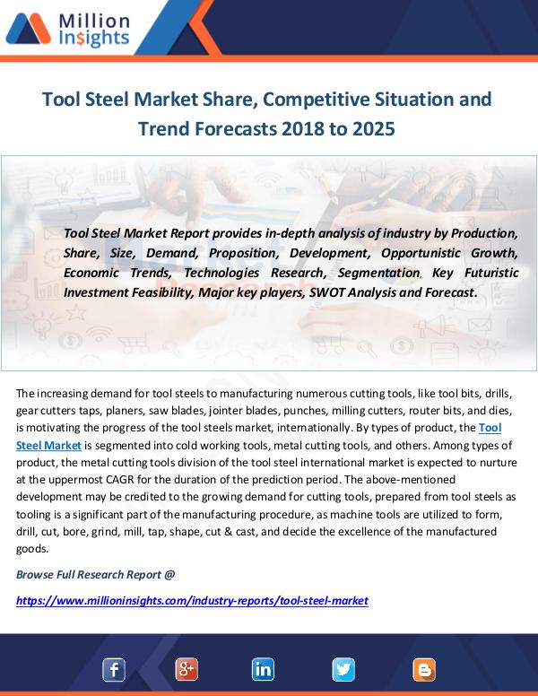 Industry and News Tool Steel Market