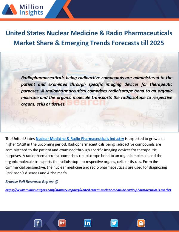 Industry and News Nuclear Medicine & Radio Pharmaceuticals industry