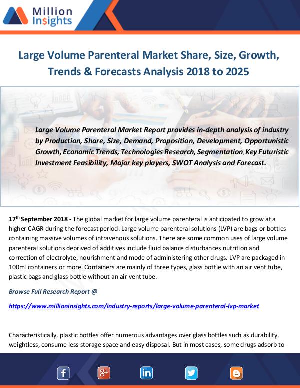 Large Volume Parenteral Market