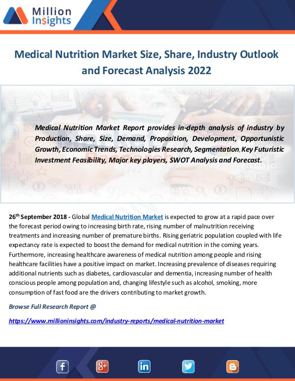 Industry and News Medical Nutrition Market